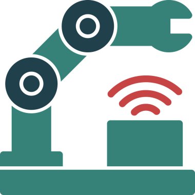 Robotik Kol vektör simgesi