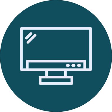 vektör lcd simgesi illüstrasyonu