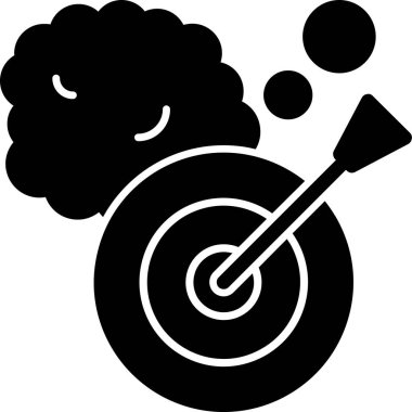 Beyaz arkaplandaki bir çizgi film simgesinin vektör çizimi