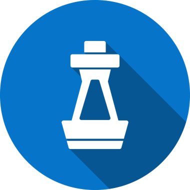 Deniz feneri. Web simgesi basit illüstrasyon