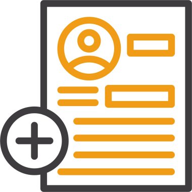 Belge. Web simgesi basit illüstrasyon