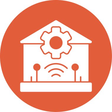 Kablosuz. Web simgesi basit illüstrasyon