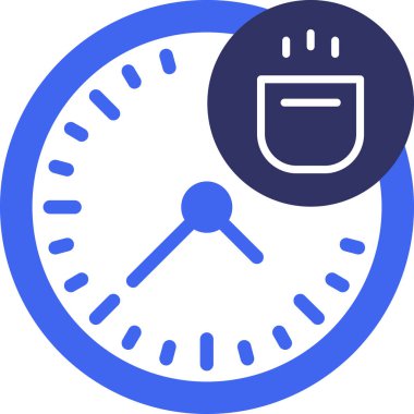 Alarm saatinin vektör çizimi, bir saat simgesi