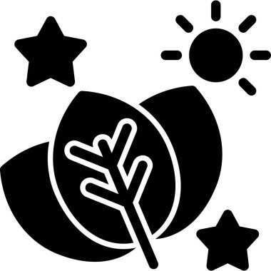 Güneş simgesinin vektör illüstrasyonu