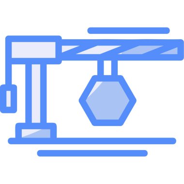 İnşaat ikonu. Vektör illüstrasyonu