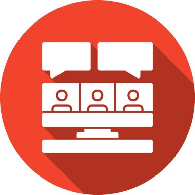 vektör lcd simgesi illüstrasyonu