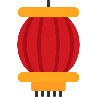 Çin feneri ikon vektörü. Geleneksel Çin feneri. Beyaz arka planda izole edilmiş. Çin feneri..