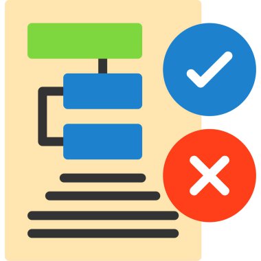 Kontrol listesi düz vektör simgesi