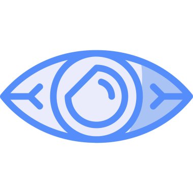 Göz simgesi vektör illüstrasyonu