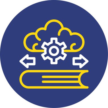 Bulut. Web simgesi basit illüstrasyon