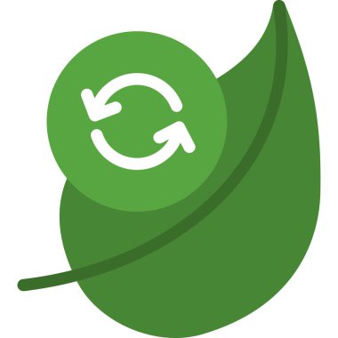 Yaprak ekolojisi çevresi simgesi katı biçimde