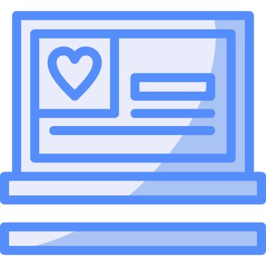 Bilgisayar. Web simgesi basit illüstrasyon