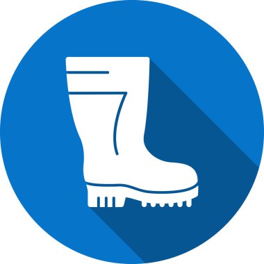 Mavi ve beyaz bir ikonun vektör illüstrasyonu