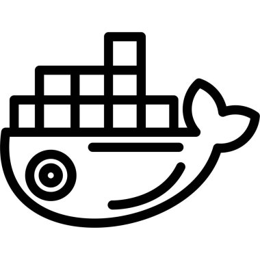 Liman Çizgisi Simgesi, Vektör İllüstrasyonu