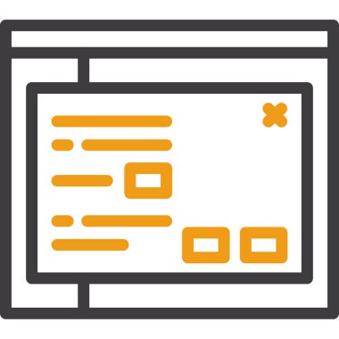 bilgisayar web vektörü basit illüstrasyon