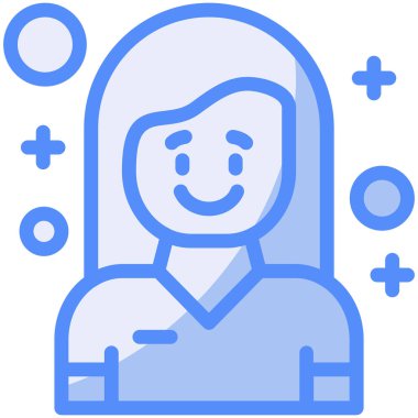 İş yönetimi kategorisinde avatar avatar kadın simgesi