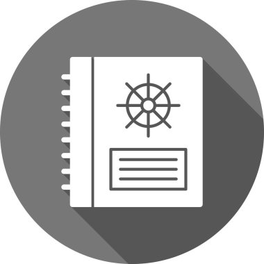 Gemi simgesinin basit vektör illüstrasyonu