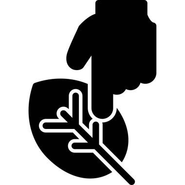 Fırçalı bir adamın vektör çizimi