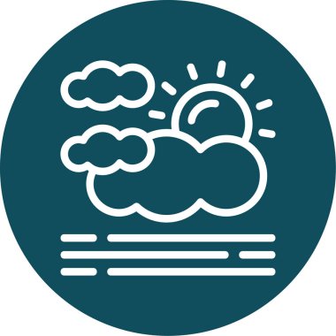 Bulut. Web simgesi basit illüstrasyon