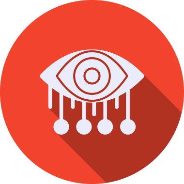 Göz. Web simgesi basit illüstrasyon