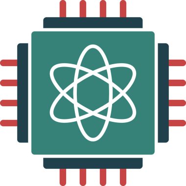 atom. Web simgesi basit illüstrasyon