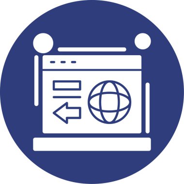 Web simgesi, vektör illüstrasyonu