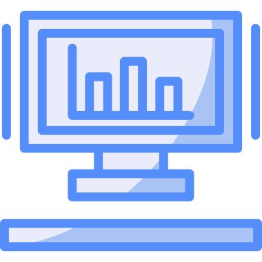 Bilgisayar. Web simgesi basit illüstrasyon