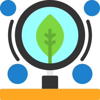 Bitki. Web simgesi basit illüstrasyon