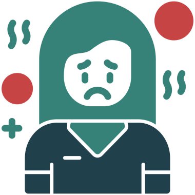 Üzgün adam vektör simgesi