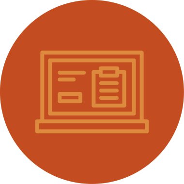 Belge simgesinin vektör illüstrasyonu