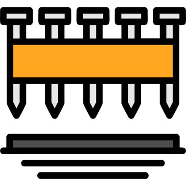 boya fırçası ikonu. taslak boyama fırça vektör rengi düz izole