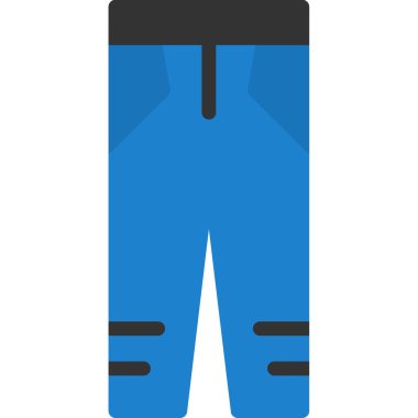 giysi pantolonu moda simgesi düz stil