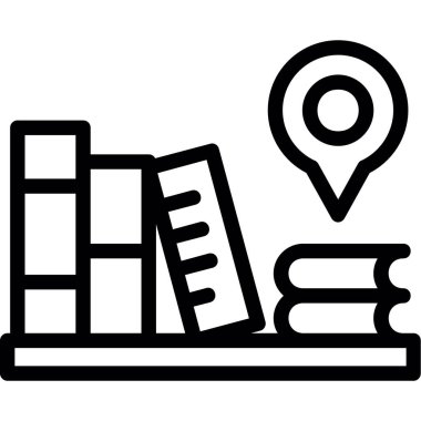 harita simgesi vektör illüstrasyonu