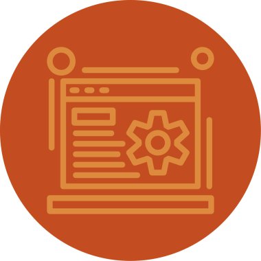 seo modern simgesinin vektör illüstrasyonu