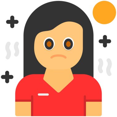 Yüz ifadesi olan kadın avatarı