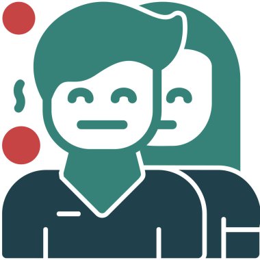 avatar yüzü erkek simgesi Doldurulmuş dış hat biçimi