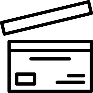 Kredi kartı simgesi, vektör illüstrasyonu