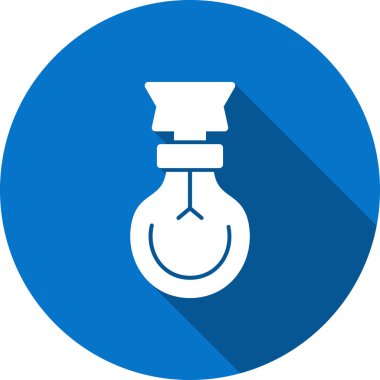 beyaz arkaplanda lamba simgesi