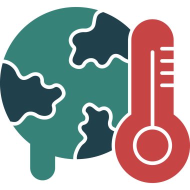 Termometre Düz Vektör Simgesi