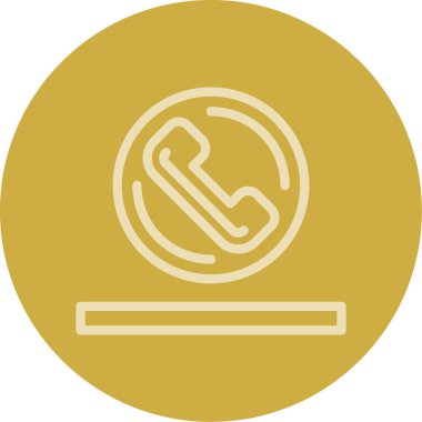 Telefon simgesi vektör illüstrasyonu