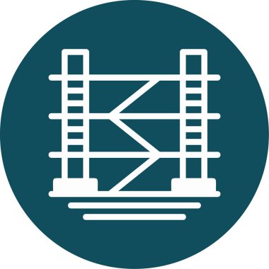 Köprü. Web simgesi basit illüstrasyon