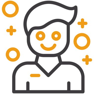 avatar erkek simgesi ana hatlar biçiminde