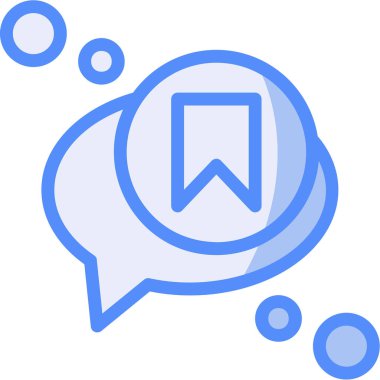 Konuş. Web simgesi basit illüstrasyon