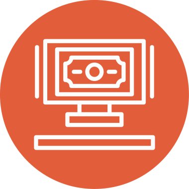 Bilgisayar. Web simgesi basit illüstrasyon