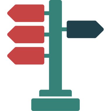 Trafik işareti simgesi. vektör illüstrasyonu