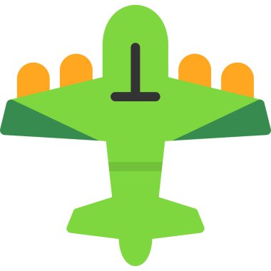 Uçak. Web simgesi basit tasarım