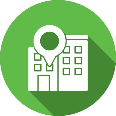 harita pin konumu simgesi, vektör illüstrasyonu