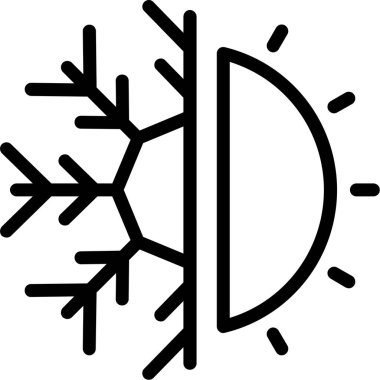 Hava durumu ikonu. vektör illüstrasyonu