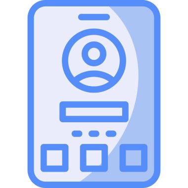 Telefonunuz var. Web simgesi basit illüstrasyon