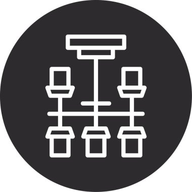 Benzersiz ağ vektör simgesi